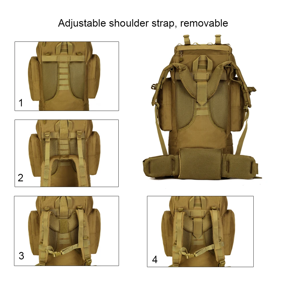 Походный охотничий рюкзак, тактический, комфортный, водонепроницаемый, вместительный, Военный стиль, для улицы, дорожная сумка, для походов, походов