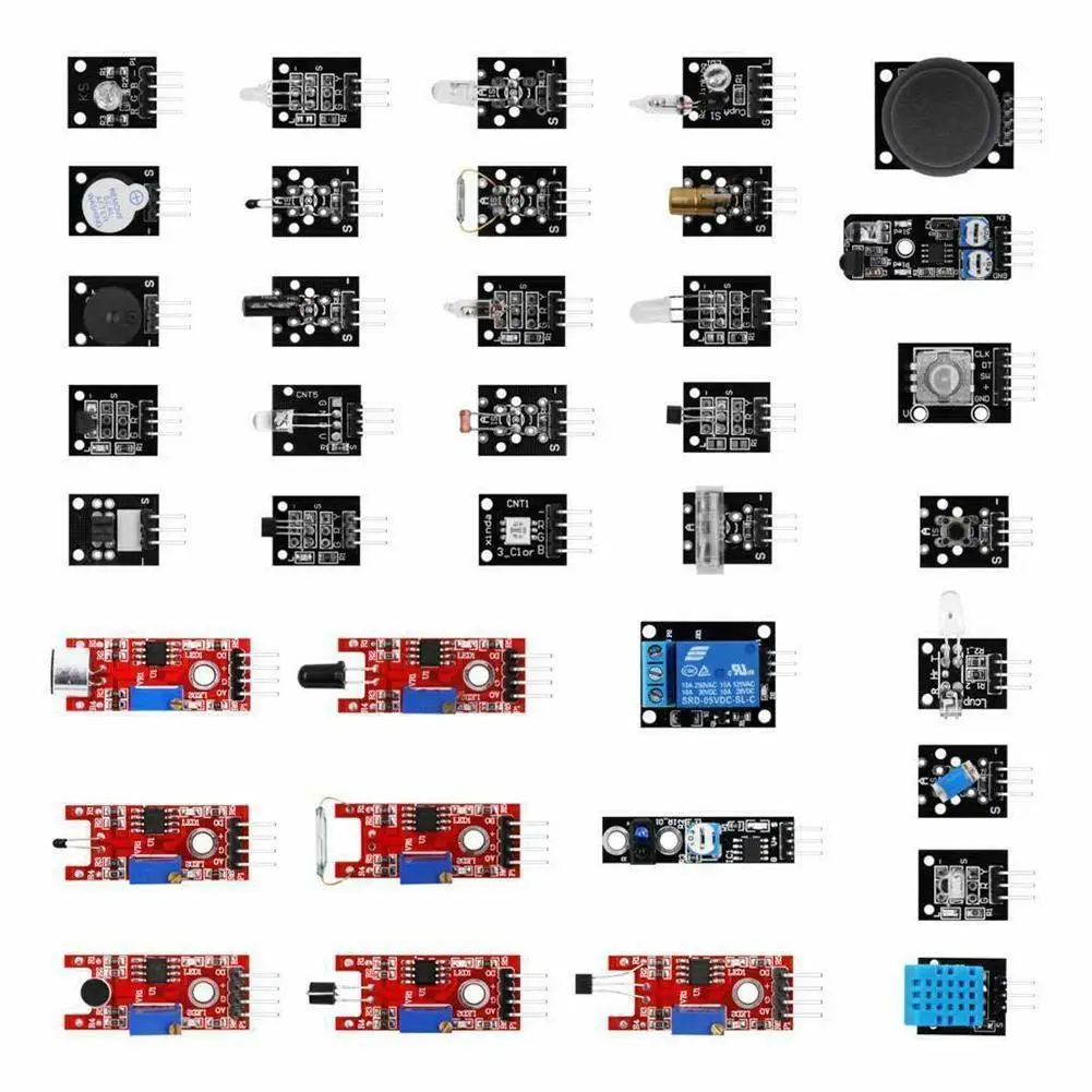 Стартовый комплект модулей датчика s 45 в 1 для arduino лучше чем датчиков 37