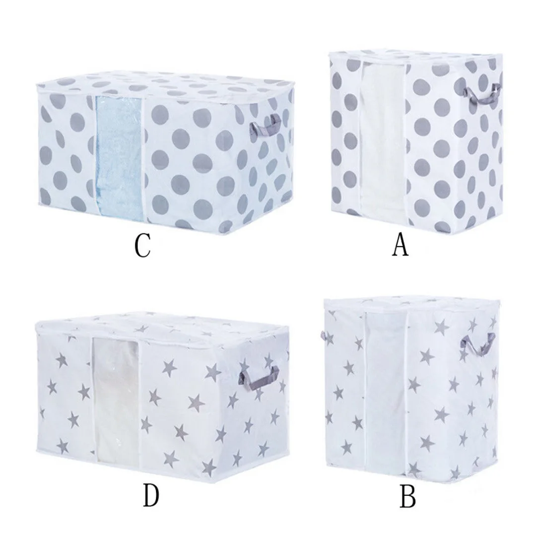 Organizer Foldable Storage Bag Clothes Blanket Quilt Closet Sweater Box Package Storage bag Estojo escolar