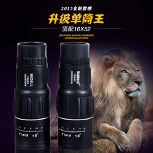 16x52 Двойной фокус зум оптический объектив день Ночное видение армирование путешествия Монокуляр Телескоп для туристов бинокль