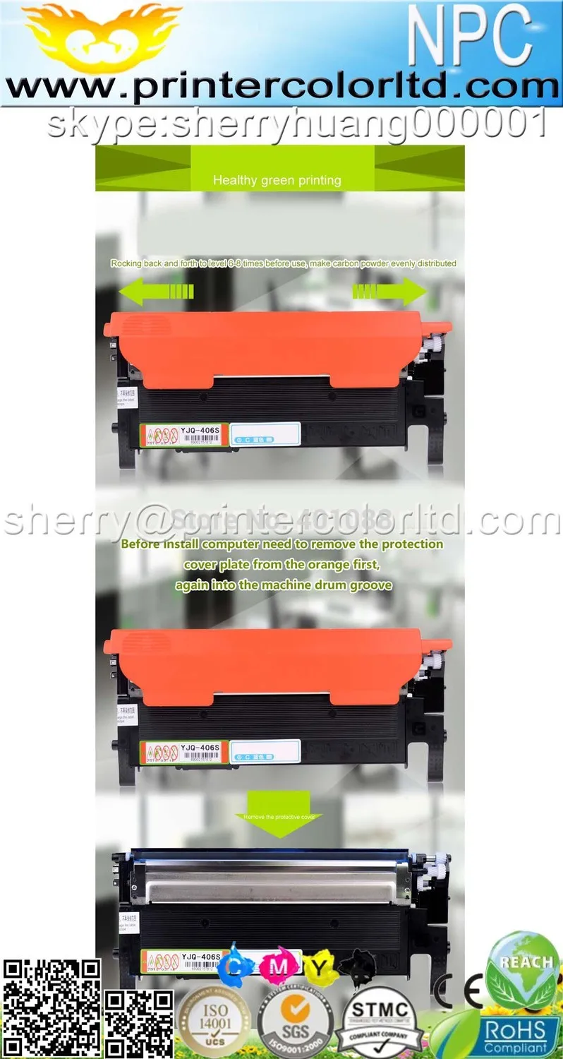 Цветной лазерный тонер-картридж Для samsung CLT 406 K406S 406 S для CLP 360 365 365 Вт 366 Вт CLX3305 3305 Вт 3306FN Лазерная принтер
