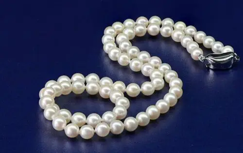 

ddh003809 8-9mm genuine natural south seas white pearl necklaces s925