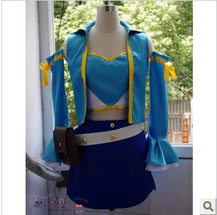 

Anime Fairy Tail Lucy Heartfilia Cosplay Costume New Version Any Size for woman