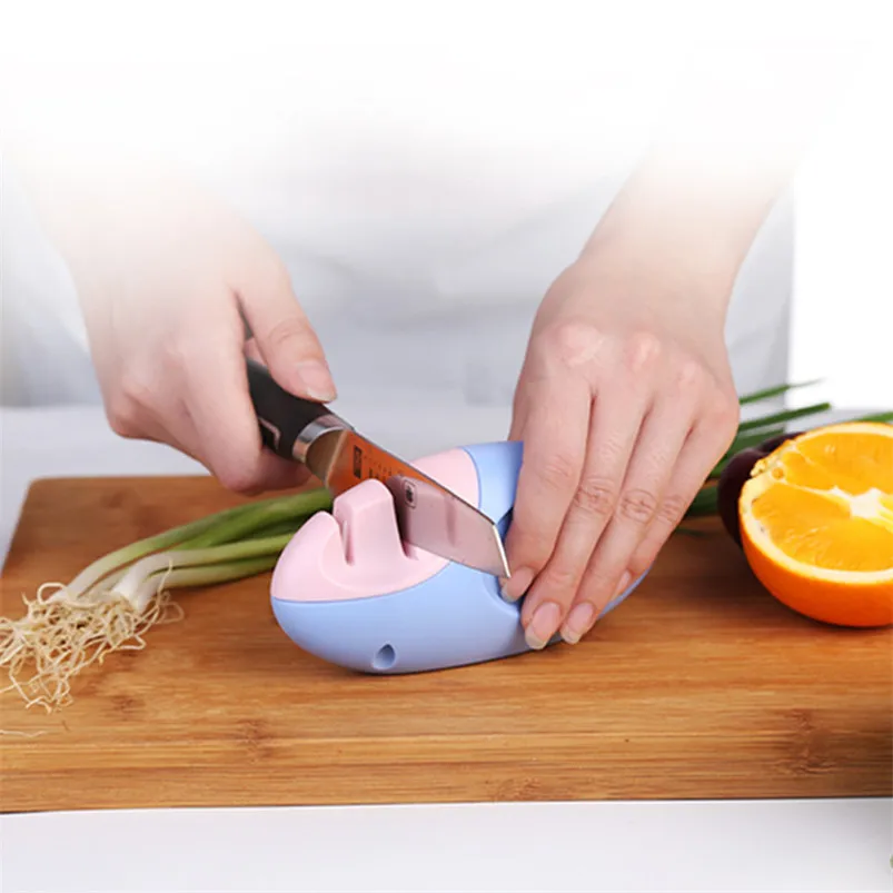 

Two Stages Diamond Ceramic Kitchen Knife Sharpener Professional Sharpening Stone Household Knife Sharpeners Kitchen Accessories