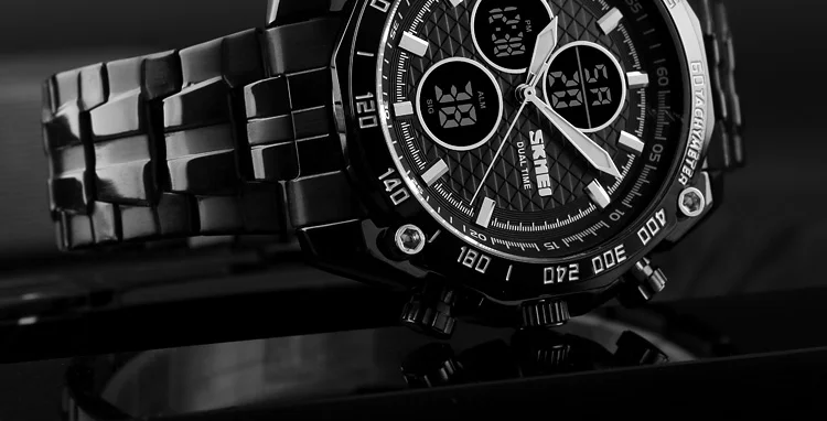 SKMEI спортивные часы для мужчин Золотой Лидирующий бренд Роскошные военные Стальные кварцевые наручные часы Мужские часы модные наручные часы с хронографом