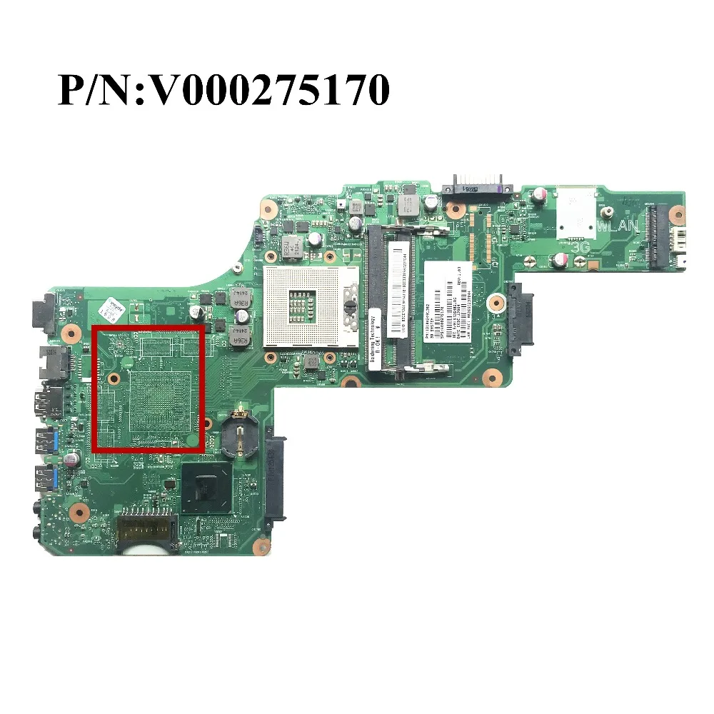 Отлично подходит для Toshiba L855 L850 материнская плата ноутбука DRR3 V000275170