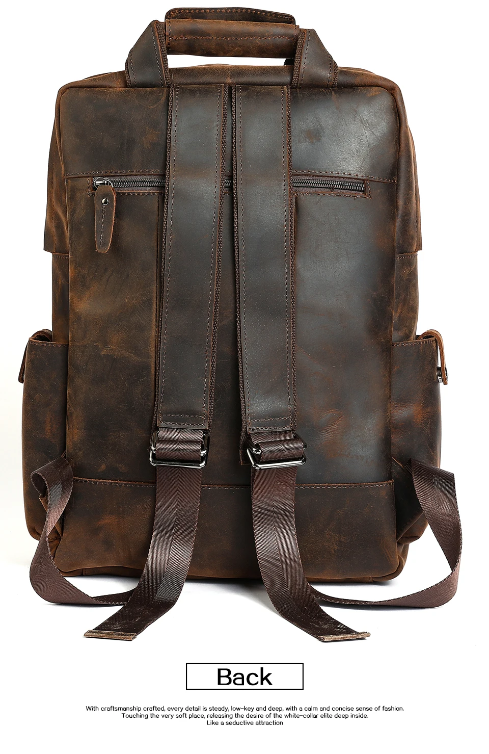 -2_02MVA Men's Backpack Vintage Bag Men Genuine Leather Anti Theft Backpack for Laptop Travel Backpacks Casual Schoolbag Gifts 3506