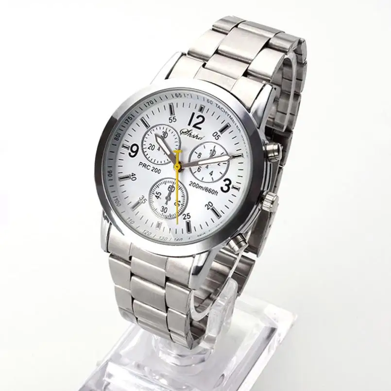 2020 watch men China Fashion Geneva Leather Analog Quartz Leisure Sports Business Steel Strip Watch masculino Dropshipping B50 | Наручные