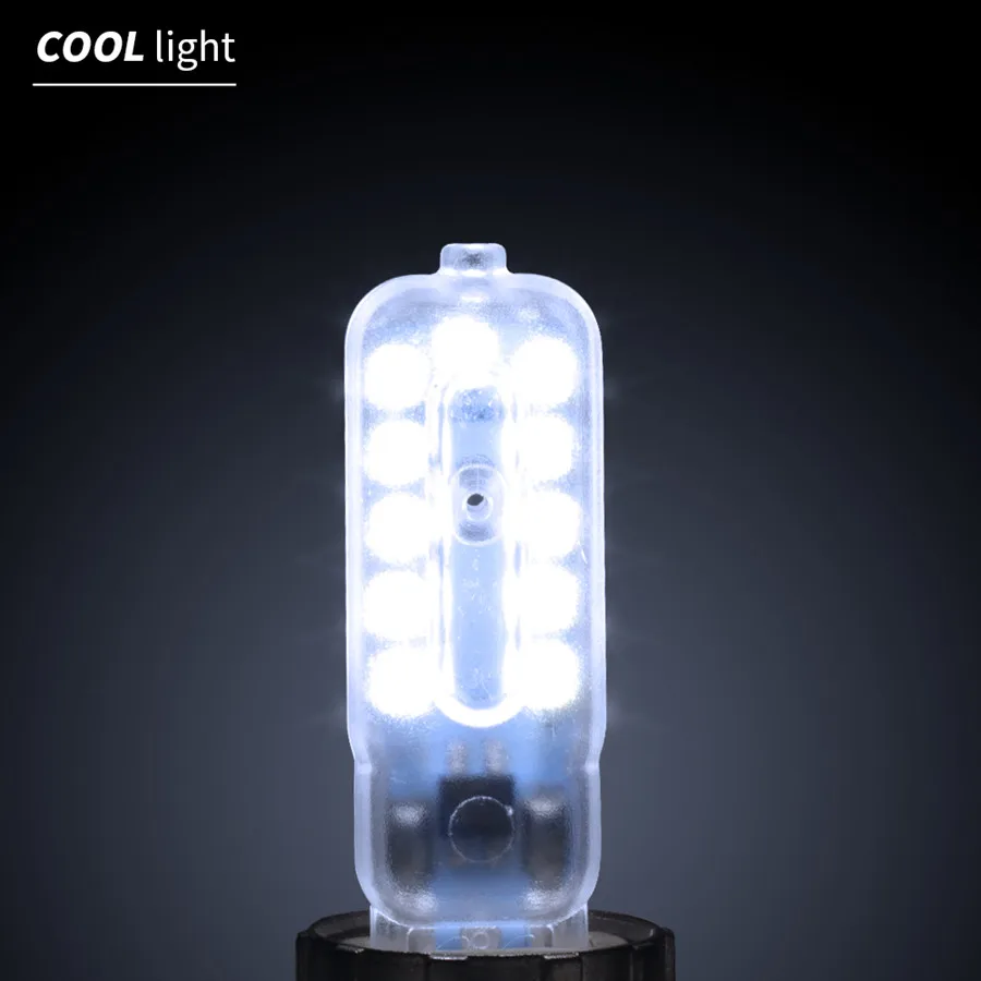 G9 светодиодный светильник, 3W, 5 Вт, Ампульный светодиодный светильник G9, 220 В, мини светодиодный светильник G9, лампа для замены 20 Вт, 30 Вт, галогенная лампа SMD 2835, светильник для украшения дома - Испускаемый цвет: White