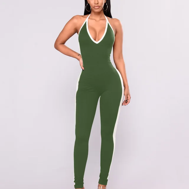 2018 Summer Rompers Women One Piece Jumpsuit Bodysuit Workout Fitness