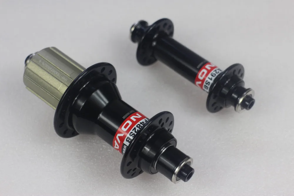 2021 Novatec A291SB F482SB Road Bike Bearings Hubs 24/28H Front 24 Rear