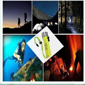 

Outdoor Portable Aluminum Alloy Bright Light Waterproof Handhold LED Diving Flashlight Lighting Torch