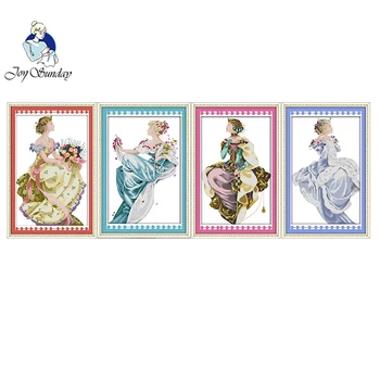 

JOY SUNDAY,Needlework,Embroidery,DIY portrait Painting,Cross stitch,kits,11ct goddess home Cross-stitch,Sets For Embroidery