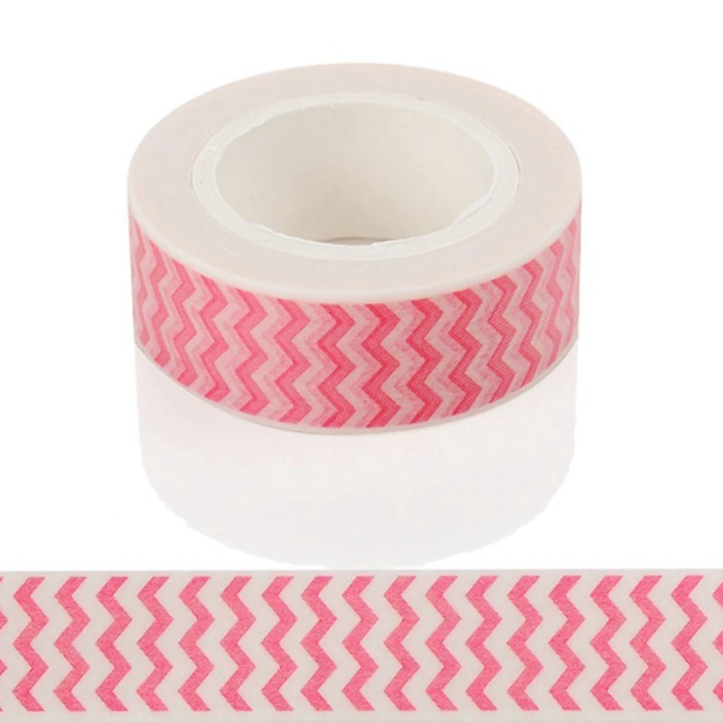 Декоративная бумажная лента 10 м * 15 мм с рисунком волн|washi tape|masking tapepaper tape |
