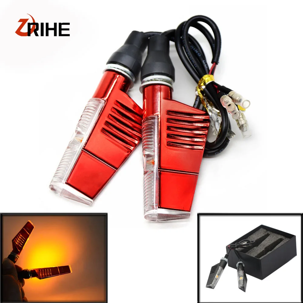 

Universal moto Motorcycle Sportster LED Turn Signals Indicators Flashing Blinker for TRIUMPH STREET TWIN THRUXTON R Trophy/SE