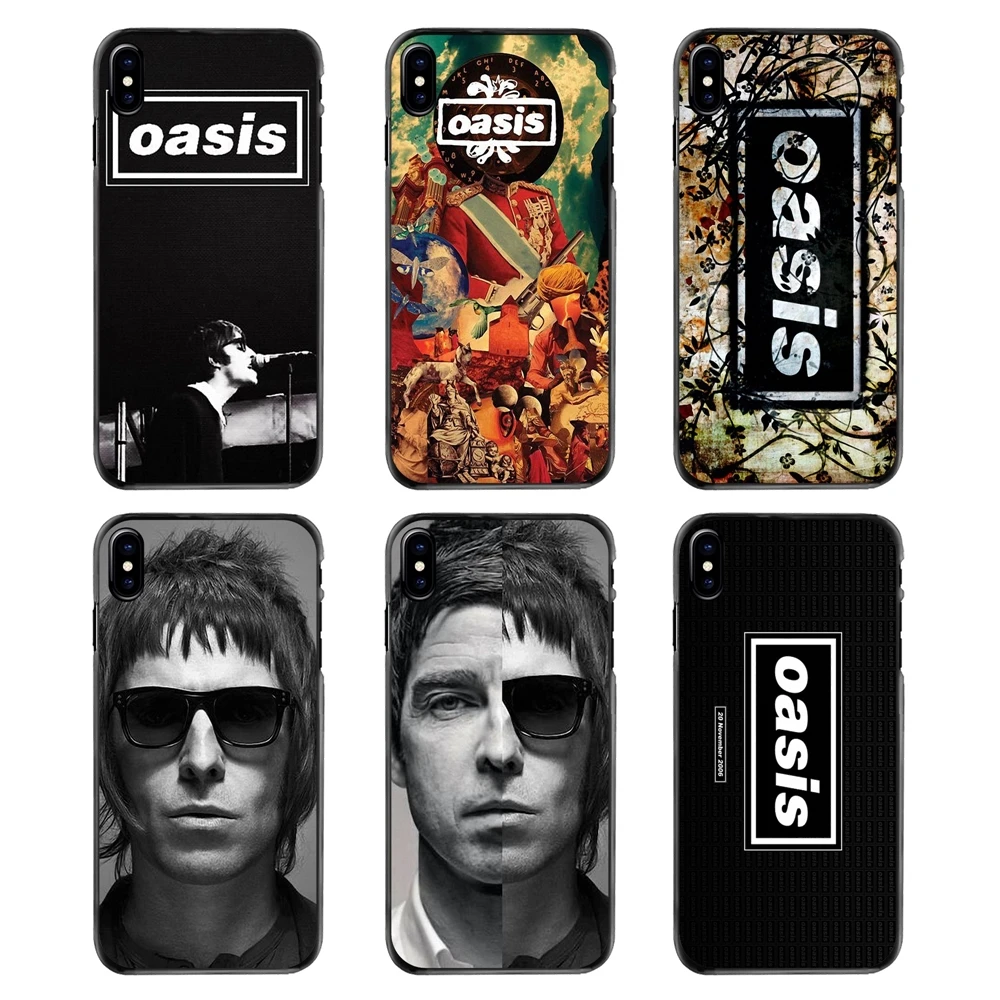 Музыка в стиле рок панк oasis logo Rain Noel Gallagher для iPhone 4 4S 5 5S 5C SE 6 6S 7 8 Plus X XR XS Max iPod Touch