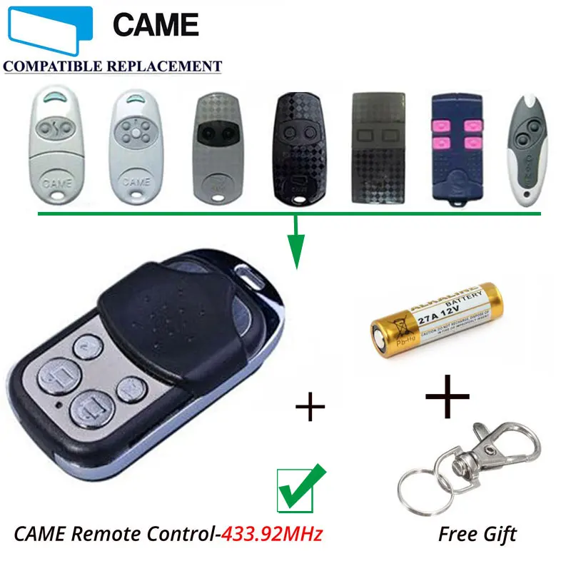 

2pcs CAME TOP 432NA 432EV 434NA Garage door remote clone/copy