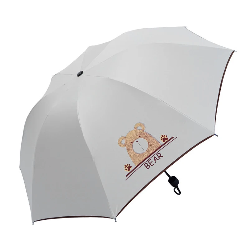 Модный складной зонтик, дождевик, животное, зонтик для девочек, анти-УФ, водонепроницаемый, портативный, для путешествий, зонты