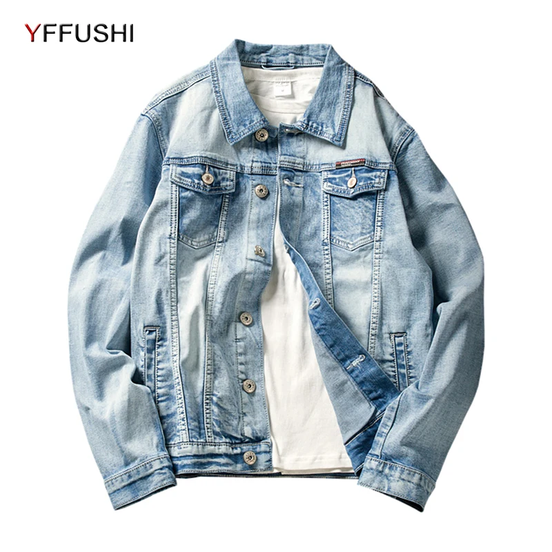 YFFUSHI 2018 джинсовая куртка Для мужчин Демисезонный Tie-dye куртка-бомбер Куртки