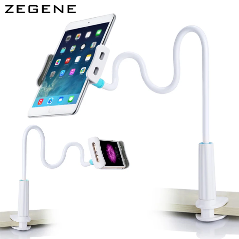 

360 degree Flexible Arm table pad holder stand Bed Desktop tablet mount for ipad support 4 to 10.5 inch tablet and phone