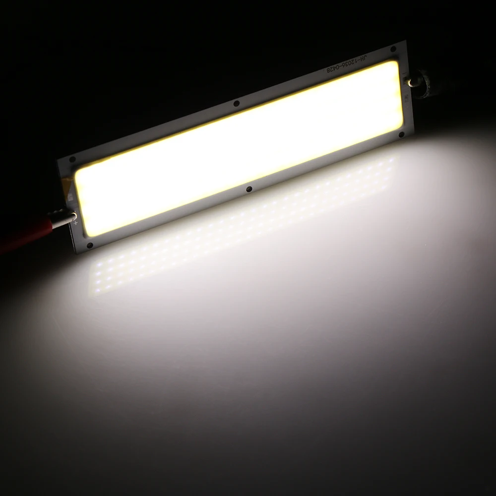 1 шт., практичный светодиодный панельный светильник, 12 В, 20 Вт, COB, светодиодный светильник, высокая мощность, лампа, чип, теплый/холодный белый, 120x36 мм, внутренний светильник
