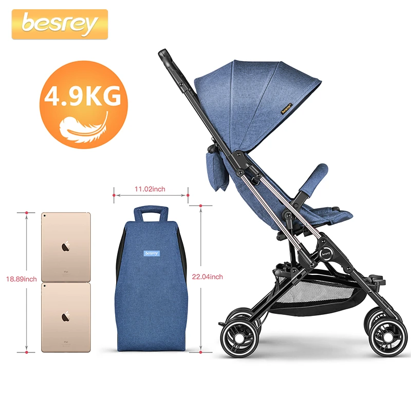 Besrey carrinho de bebê leve cápsula avião viagem mini carrinho 4 rodas carrinho de infantil|Carrinho para bebê leve| - AliExpress