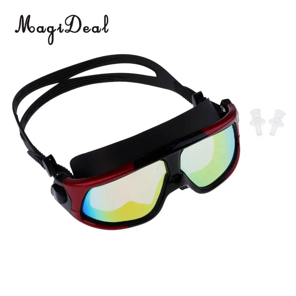 MagiDeal Unisex Anti-Fog Diving Mask Snorkeling Kayak Goggles w/ Ear Plug for Water Sports Freediving Swimming SCUBA Snorkeling