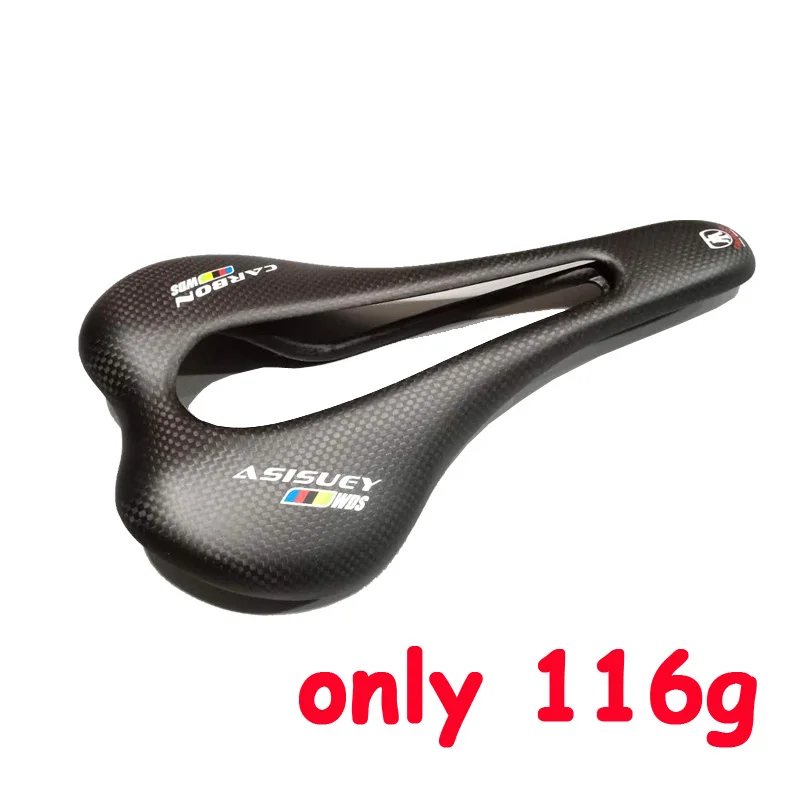 

New design 3K Mountain bike seat road bike carbon saddle full carbon bike saddle 275X 147mm 120g cushion bike parts