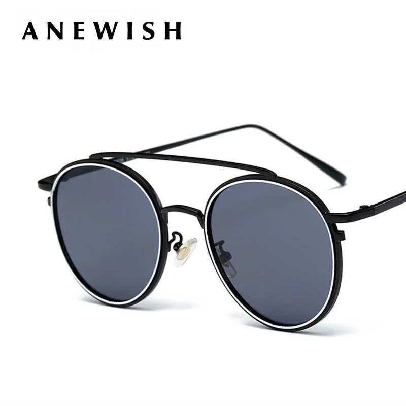Fashion Korean Style Red Metal Sunglasses Colorful Really Film Sun