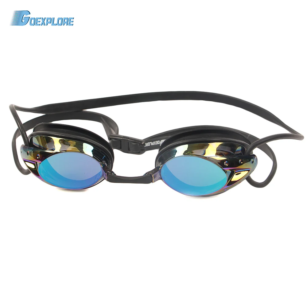 

Goexplore Professional Swimming Goggles Adults New Waterproof Anti Fog UV HD Adjustable Glasses With box Sport Eye Glass Men