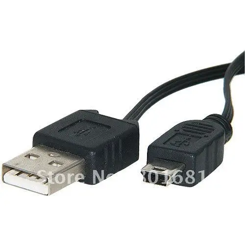 

Tracking number+Free Shipping +10pcs/lot Mini USB A Male to USB B 5 Pin Male Retractable Cable Black +Wholesales