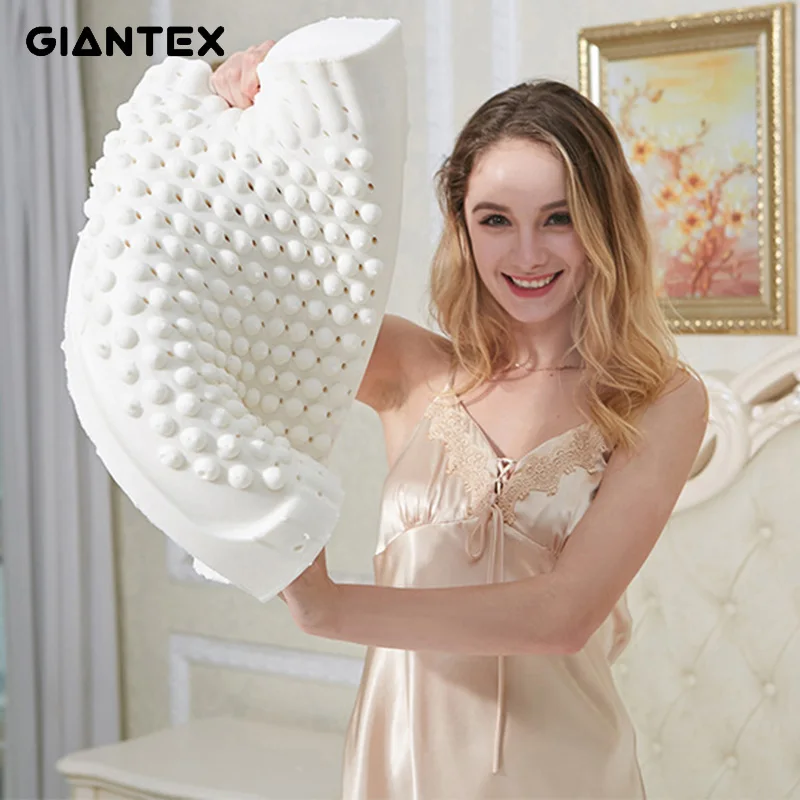 Buy GIANTEX 50x30cm Natural Latex Pillow Sleeping