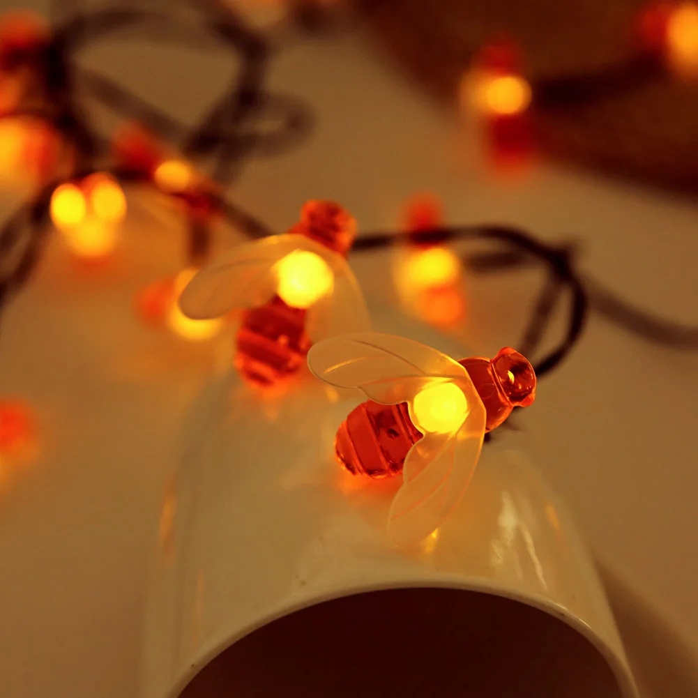 

30 LED Solar Powered String Lights Outdoor Honeybee Fairy String Lamp for Garden Patio Trees Lawn SDF-SHIP