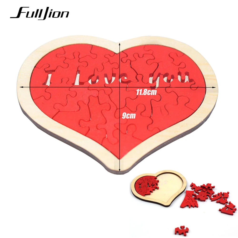 

Fulljion Wooden Puzzle Toys For Children 3D Puzzle Game Heart Jigsaw Maze Wooden Toys For Children Educational Montessori Teaser