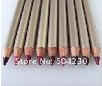 

High quality 9 colors Waterproof Lip Liner Pencil lip line pen 15.5CM 9pcs/lot lapis de olho maquillage Wholesale