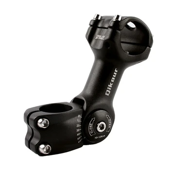 

Adjustable 60 degree Bicycle Stem Riser 25.4mm / 31.8mm Aluminum Alloy Road Mountain Bike Stem 90mm / 110mm