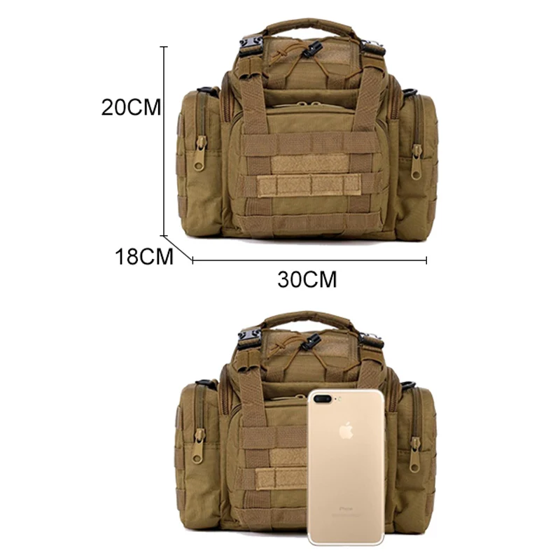Военная тактическая поясная Сумка Molle спортивная сумка на плечо Водонепроницаемая оксфордская походная камуфляжная сумка XA739WA