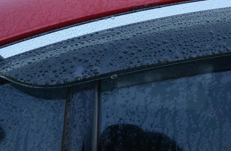 Для VOLVO XC90 2010 2011 2012 2013 2014 пластиковый внешний козырек тенты на окна защита от