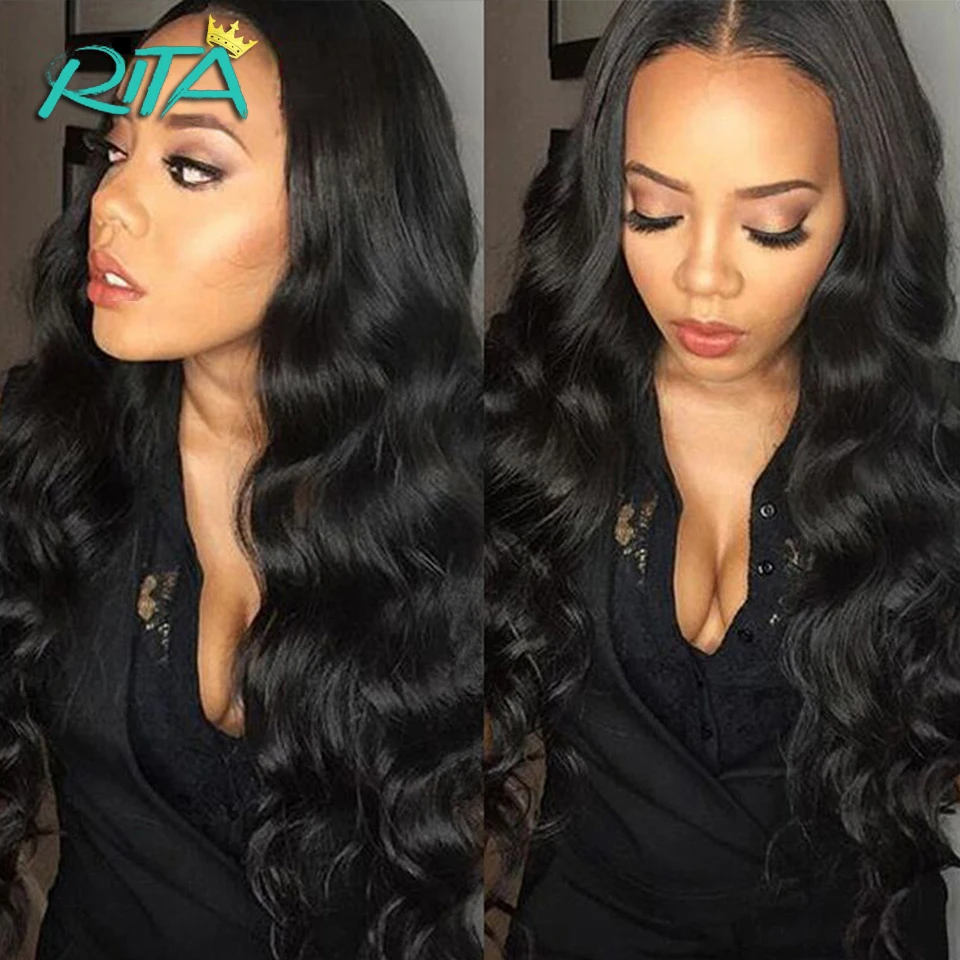 50g 7A Grade Brazilian Body Wave Unprocessed Human Hair Natural Color Soft Beautiful 1 Bundles Rita Queen Hair Weaving Bundles
