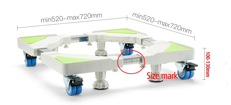 D-MOUNT FM-T1, передвижная напольная тележка для холодильника, подставка для холодильника, держатель для стиральной машины, двойное колесо с тормозом, фиксирующая ножка, 400 кг