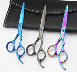 Профессиональные Красочные ножницы для стрижки волос Макияж Парикмахерская Стрижка челки легко использовать зубы истончение инструменты