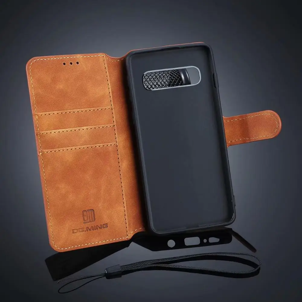 Винтажный Классический чехол кошелек DG.Ming из искусственной кожи для Samsung Galaxy S10 Plus