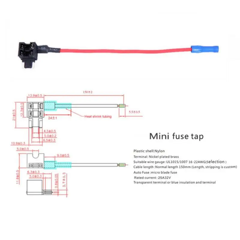 1 шт. 32 в мини/маленький/средний автомобильный флашковый предохранитель держатель Add-a-circuit электрический прибор Копилка обратно предохранители кран, два типа Клип опционально