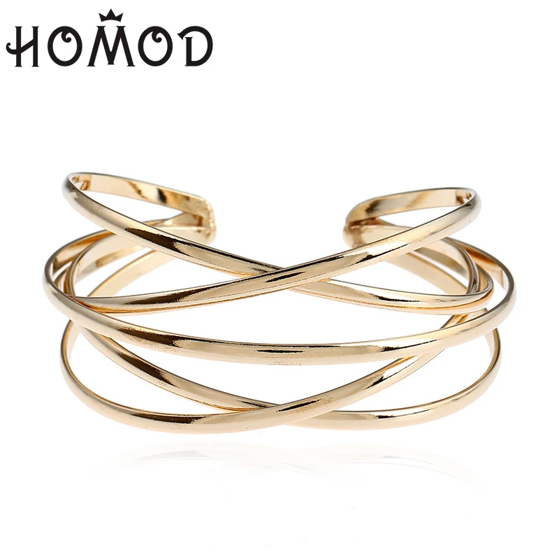 

HOMOD 4 Color Big Cross Cuff Bangles For Women Bohemia Boho Fashion Bangles Indian Girls Bracelets & Bangles Female Jewelry