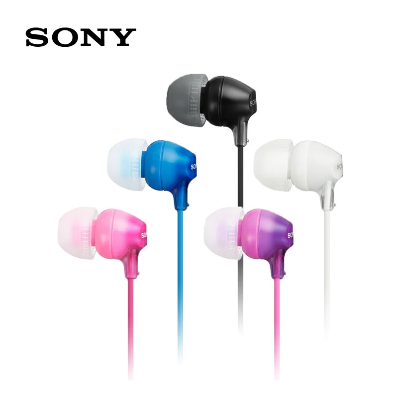 

Original SONY MDR-EX15AP 3.5mm Wired Earbud In-ear Subwoofer Stereo Earphones Hands-free With Mic For xiaomi huawei sony phone