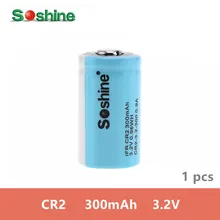 1 sztuk oryginalny SOSHINE LiFePo4 15266 z przepisami dla lotów według wskazań przyrządów (IFR) CR2 300 MAH 3.2 V CR15H270 akumulator z bezpieczeństwa ZAWÓR NADMIAROWY do latarki