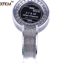 5m/roll XFKM SS316L Alien Clapton Wire heating wire for RDA RBA Rebuildable DIY Atomizer Coil E-Cigarette Vaporizer coils