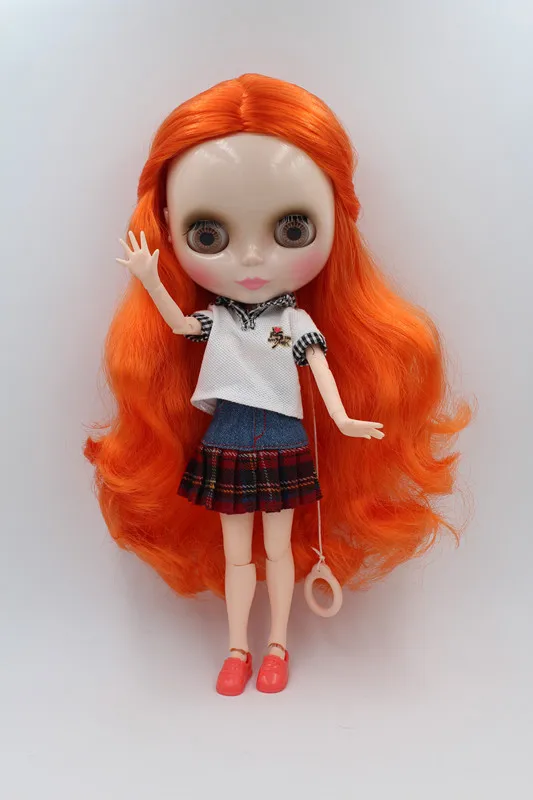 Blygirl Dolls Orange green Hair Joints Body Blyth for their makeup The hand can be rotated | Игрушки и хобби