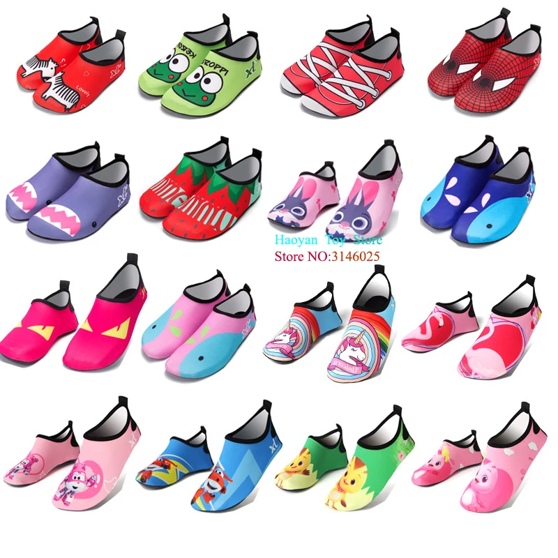 

Kids Summer Slippers Children Beach Shoes Cute Non-slip Breathable Boys Girls Baby Swimming Wading Shoe Indoor Soft Socks TX0056
