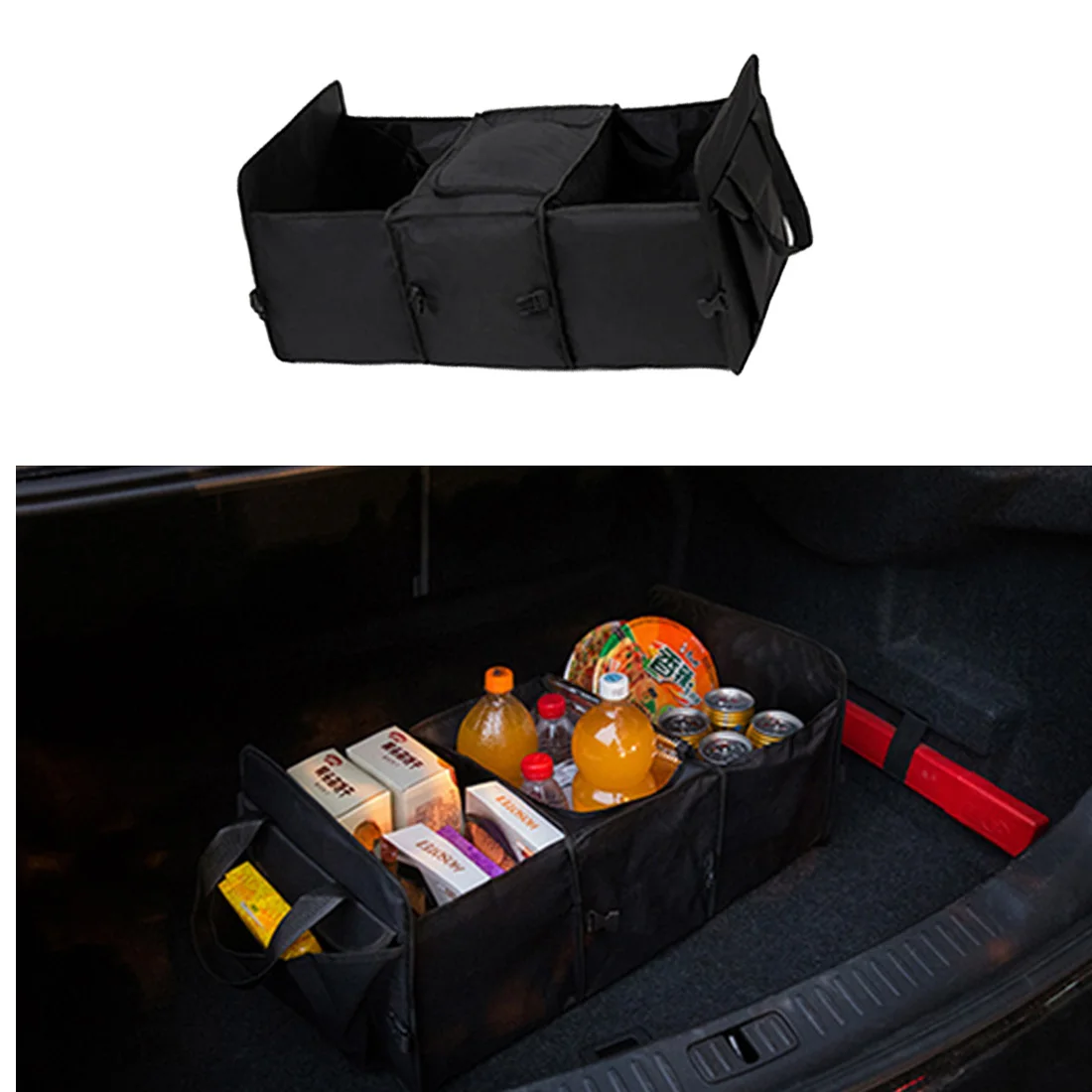 

Dongzhen Car Storage Box Toys Storage Box Folding Bags Trunk Bags Food Container Car Organizer Back Cargo Bag Accessories 1pcs